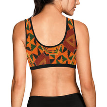 Load image into Gallery viewer, Kente 8 Women&#39;s All Over Print Sports Bra (Model T52)