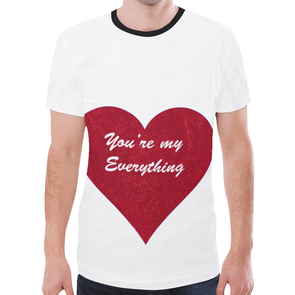 Youre my Everything New All Over Print T-shirt for Men/Large Size (Model T45)