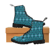 Load image into Gallery viewer, pattern 300 Martin Boots for Women (Black) (Model 1203H)