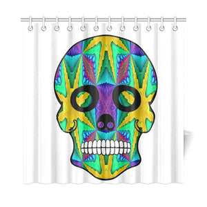 skull 9 Shower Curtain 72"x72"