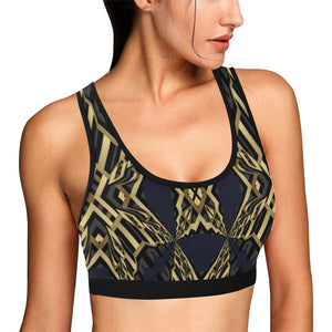 507 Women's All Over Print Sports Bra (Model T52)