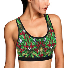 Load image into Gallery viewer, stained glass pattern 10 aa Women&#39;s All Over Print Sports Bra (Model T52)