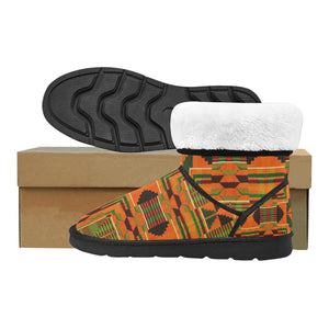 Kente 3 Custom High Top Unisex Snow Boots (Model 047)