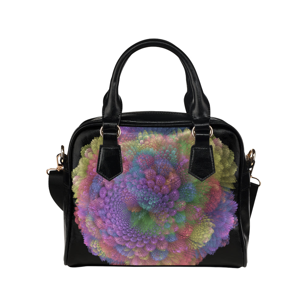 fractal spiral 1 Shoulder Handbag (Model 1634)