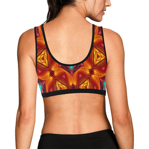 pattern 307 Women's All Over Print Sports Bra (Model T52)