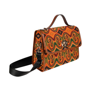 Kente 2 Waterproof Canvas Bag/All Over Print (Model 1641)