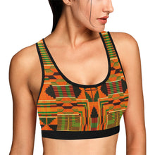 Load image into Gallery viewer, Kente 3 Women&#39;s All Over Print Sports Bra (Model T52)