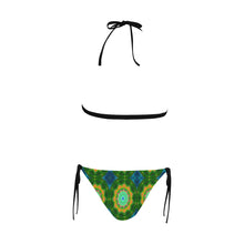 Load image into Gallery viewer, pattern 309 Buckle Front Halter Bikini Swimsuit (Model S08)