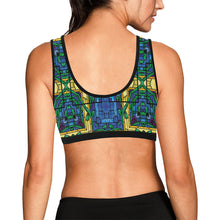 Load image into Gallery viewer, stained glass pattern 6 aa Women&#39;s All Over Print Sports Bra (Model T52)