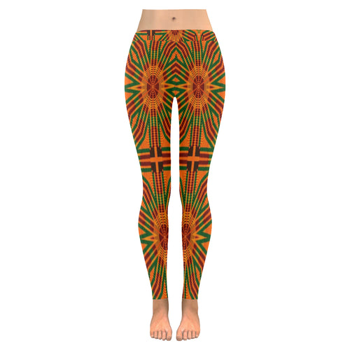 Kente 7 Low Rise Leggings (Invisible Stitch) (Model L05)