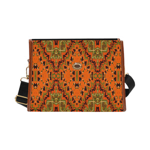 Kente 9 Waterproof Canvas Bag/All Over Print (Model 1641)