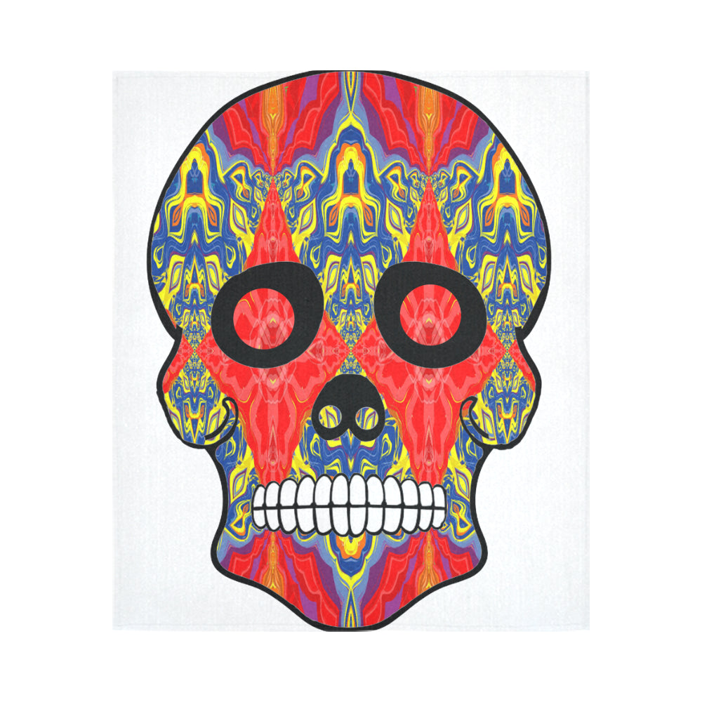 skull 8 Cotton Linen Wall Tapestry 51