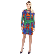 Load image into Gallery viewer, pattern 316 Cold Shoulder Long Sleeve Dress (Model D37)