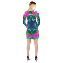 Load image into Gallery viewer, pattern 304 Cold Shoulder Long Sleeve Dress (Model D37)