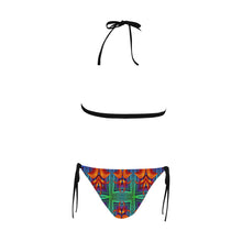 Load image into Gallery viewer, pattern 316 Buckle Front Halter Bikini Swimsuit (Model S08)