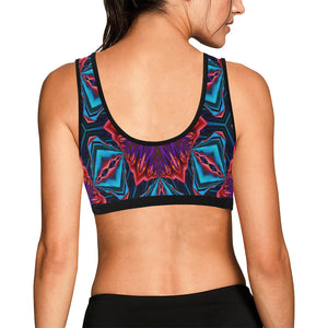 pattern 315 Women's All Over Print Sports Bra (Model T52)