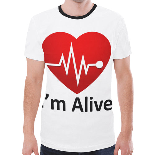 I'm Alive New All Over Print T-shirt for Men (Model T45)