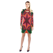 Load image into Gallery viewer, pattern 320 Cold Shoulder Long Sleeve Dress (Model D37)