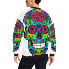 Load image into Gallery viewer, skull 12 Men&#39;s Oversized Fleece Crew Sweatshirt/Large Size(Model H18)