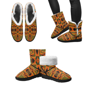 Kente 3 Unisex Single Button Snow Boots (Model 051)