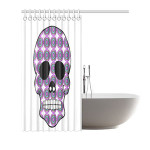 skull 2 Shower Curtain 72"x72"