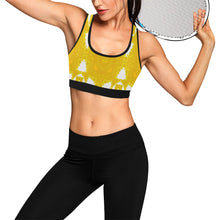 Load image into Gallery viewer, HL1 Women&#39;s All Over Print Sports Bra (Model T52)