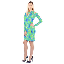 Load image into Gallery viewer, pattern 311 Cold Shoulder Long Sleeve Dress (Model D37)