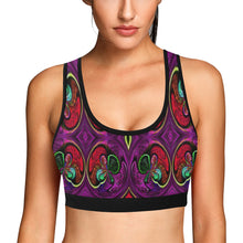 Load image into Gallery viewer, stained glass pattern 4 aa Women&#39;s All Over Print Sports Bra (Model T52)