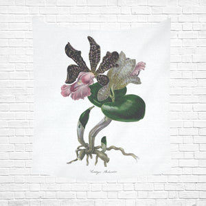 Cattleya Aclandia Cotton Linen Wall Tapestry 51"x 60"