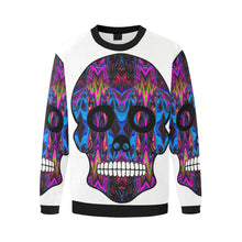 Load image into Gallery viewer, skull 5 Men&#39;s Oversized Fleece Crew Sweatshirt/Large Size(Model H18)