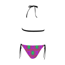 Load image into Gallery viewer, pattern 310 Buckle Front Halter Bikini Swimsuit (Model S08)