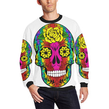 Load image into Gallery viewer, skull 11 Men&#39;s Oversized Fleece Crew Sweatshirt/Large Size(Model H18)