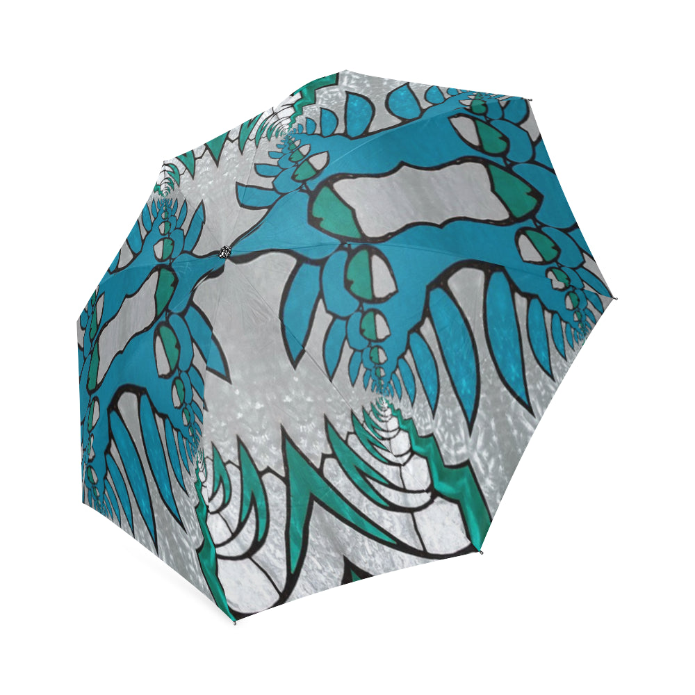 stained glass pattern 1aa Foldable Umbrella