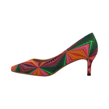 Load image into Gallery viewer, pattern 320 Women's Pointed Toe Low Heel Pumps (Model 053)