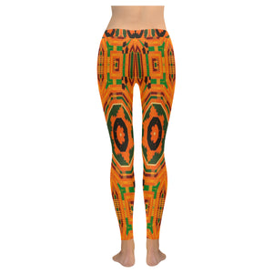 Kente 1 Low Rise Leggings (Invisible Stitch) (Model L05)