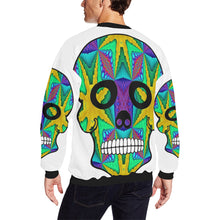 Load image into Gallery viewer, skull 9 Men&#39;s Oversized Fleece Crew Sweatshirt/Large Size(Model H18)