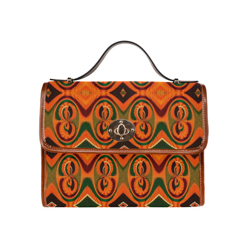 Kente 2 Waterproof Canvas Bag/All Over Print (Model 1641)