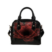 Load image into Gallery viewer, floral fract 3 red Shoulder Handbag (Model 1634)