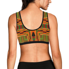 Load image into Gallery viewer, Kente 3 Women&#39;s All Over Print Sports Bra (Model T52)