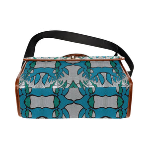 stained glass pattern 1aa Waterproof Canvas Bag/All Over Print (Model 1641)