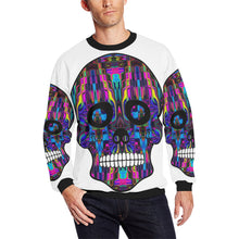 Load image into Gallery viewer, skull 3 Men&#39;s Oversized Fleece Crew Sweatshirt/Large Size(Model H18)