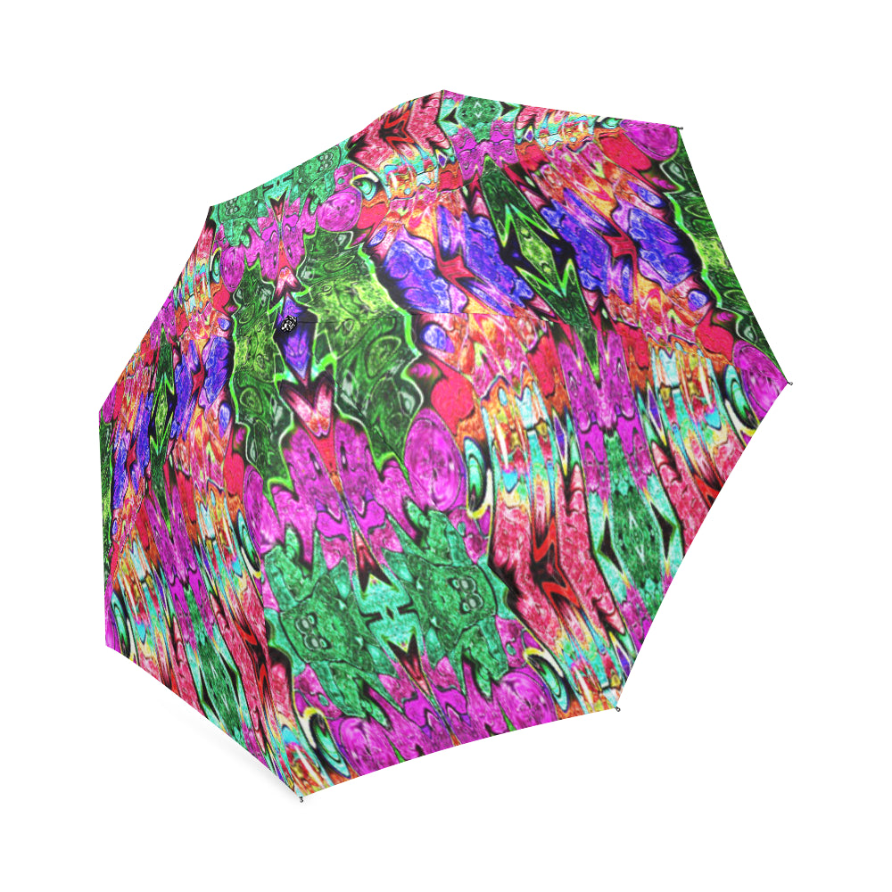 stained glass pattern 2 aa Foldable Umbrella
