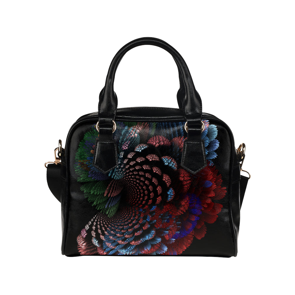 fractal spiral 2 Shoulder Handbag (Model 1634)