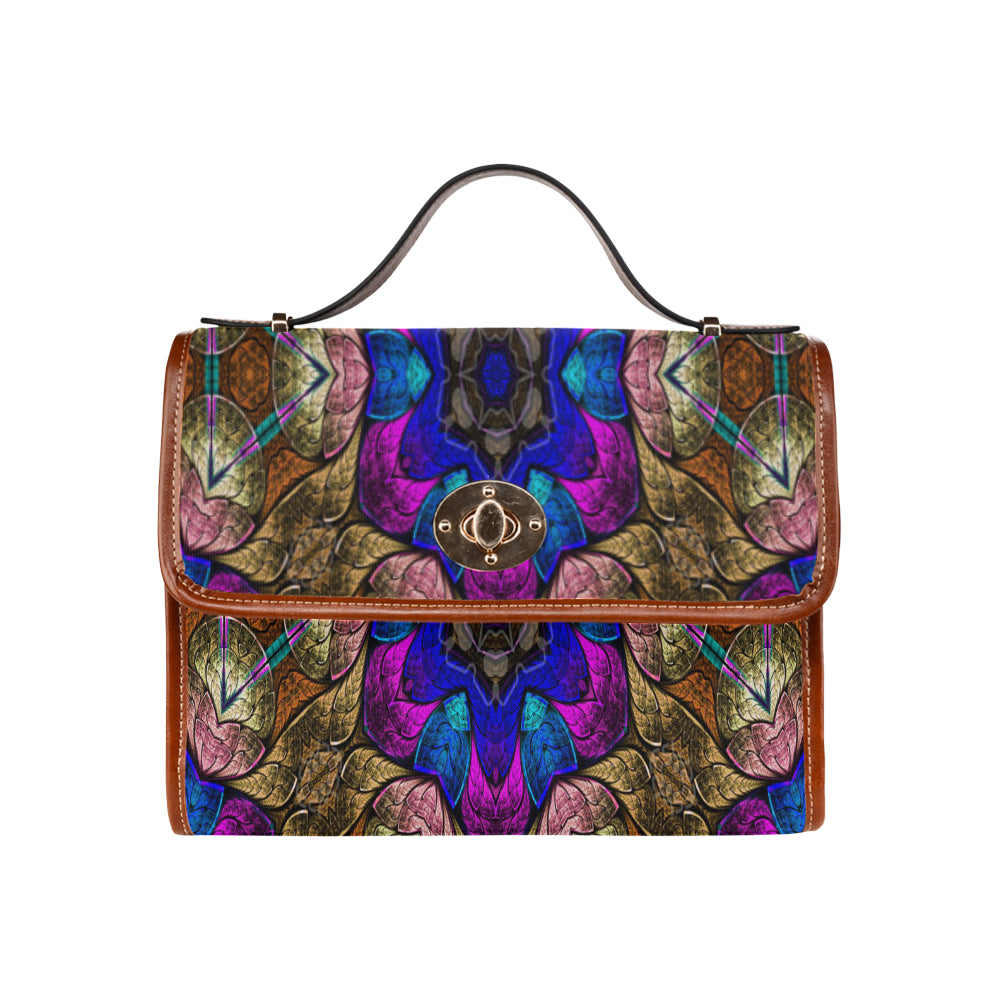 fractal 50 aa Waterproof Canvas Bag/All Over Print (Model 1641)