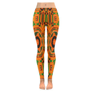 Kente 1 Low Rise Leggings (Invisible Stitch) (Model L05)