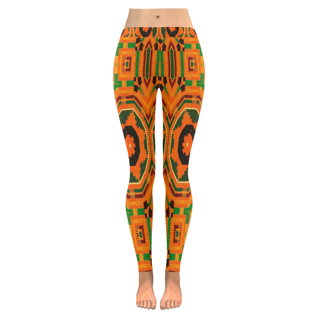 Kente 1 Low Rise Leggings (Invisible Stitch) (Model L05)