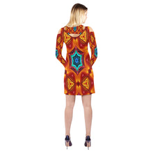 Load image into Gallery viewer, pattern 307 Cold Shoulder Long Sleeve Dress (Model D37)
