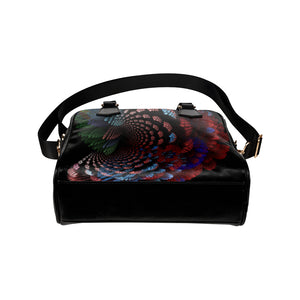 fractal spiral 2 Shoulder Handbag (Model 1634)