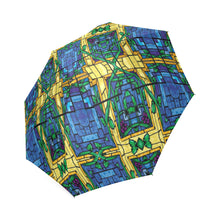 Load image into Gallery viewer, stained glass pattern 6 aa Foldable Umbrella