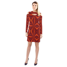 Load image into Gallery viewer, pattern 317 Cold Shoulder Long Sleeve Dress (Model D37)